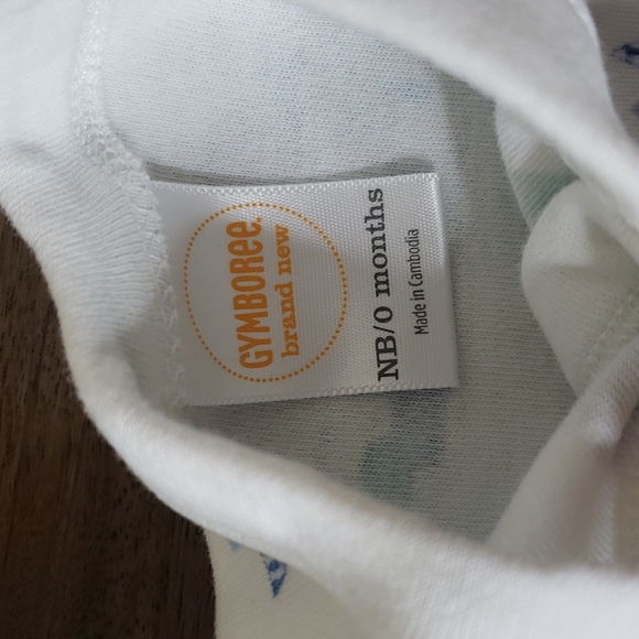 Gymboree One Piece Footed Pajama, Sz NB - Picture 4 of 6